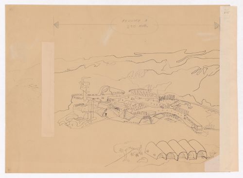 Bird's-eye perspective for Village Polychrome, near Biot, France