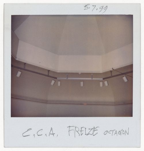 View of the frieze in the Octagonal Gallery at the Canadian Centre for Architecture (photograph from Mean project records)