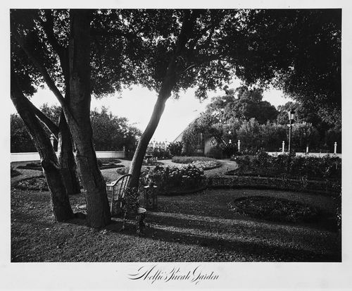 View of the estate grounds, Thurlow Lodge, Menlo Park, California