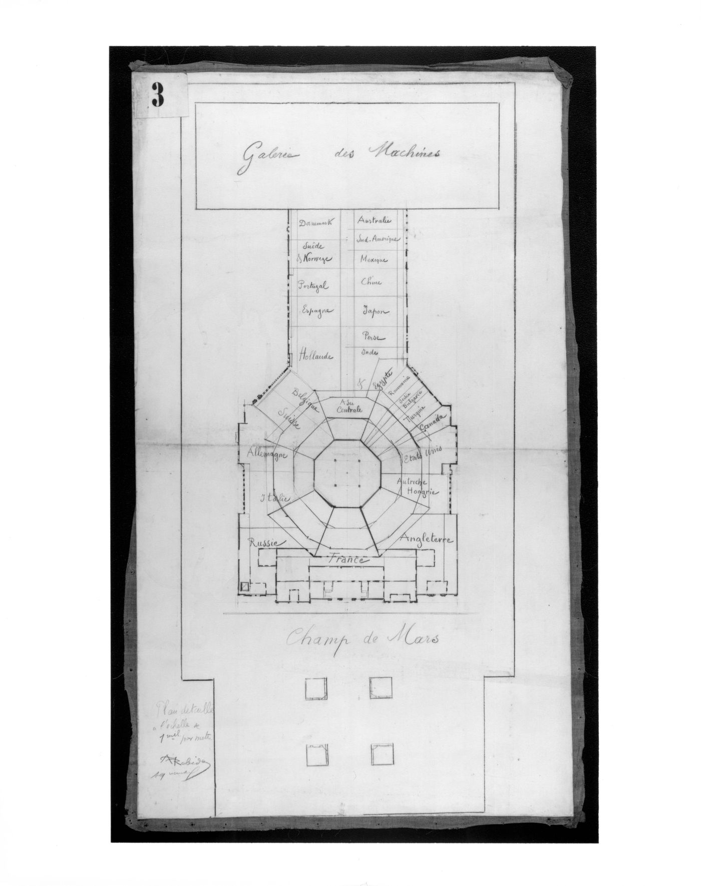 Exposition Universelle 1900, Paris-plan - Champ de Mars...