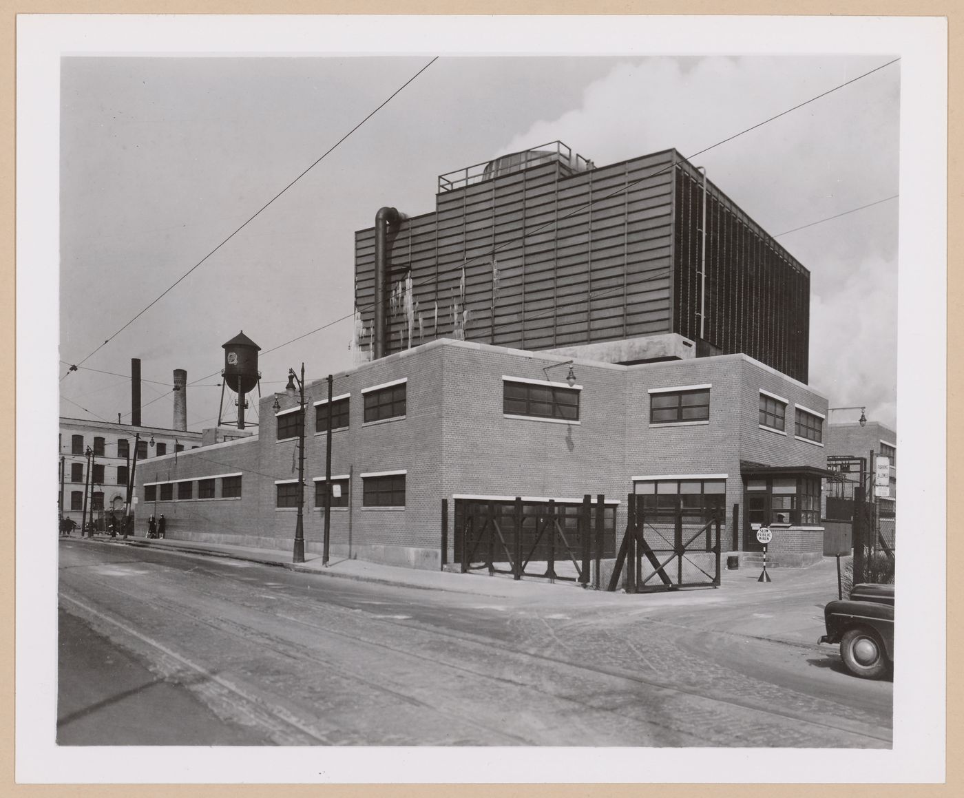 View of a Test Cell of the Packard Motor Car Company Assembly Plant (now abandoned) East Grand Boulevard, Detroit, Michigan
