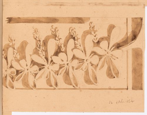 Detail of floral ornament, possibly from a soffit