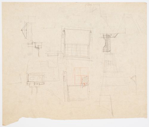 Teatro del Mondo, Venice, Italy: sketches