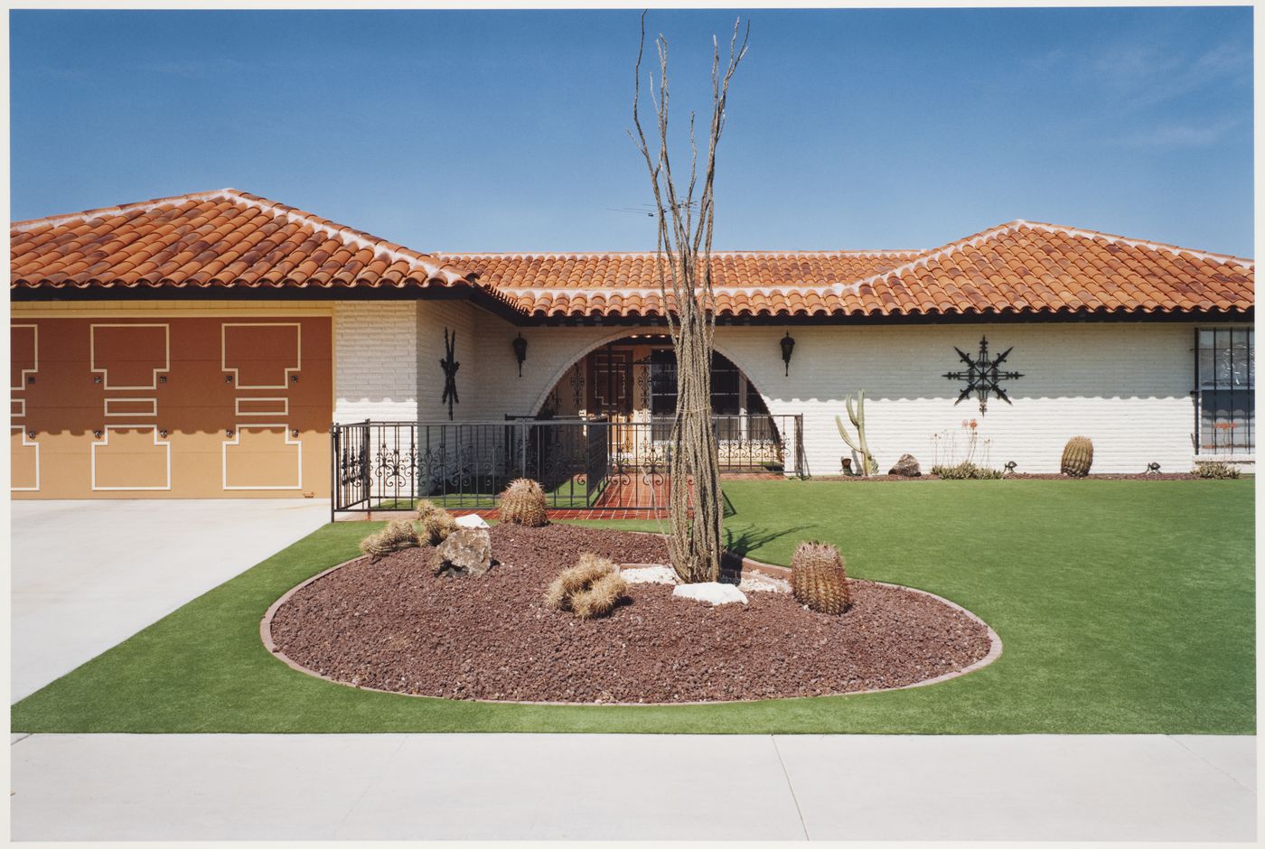 "Astro Turf Lawn and Ocotillo", Sun City, Arizona