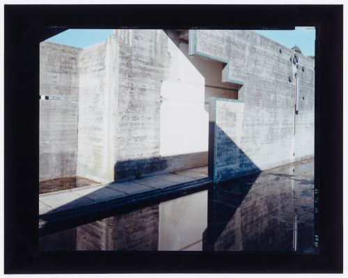 Looking northwest, Carlo Scarpa's Tomba Brion, San Vito d'Altivole, Italy