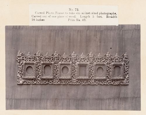 View of frames, F. Beato Limited, C Road, Mandalay, Burma (now Myanmar)