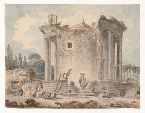 Perspective of the temple of Vesta, Tivoli