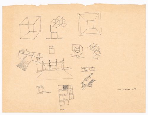 Sketched designs for cubes and components for Generator