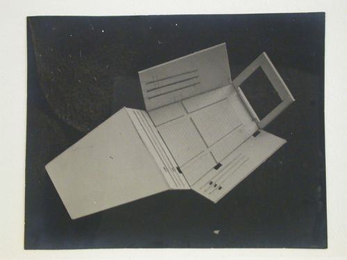 Photograph of a model for a motion picture theater/concert hall for an All-Union Palace of the Arts, Moscow