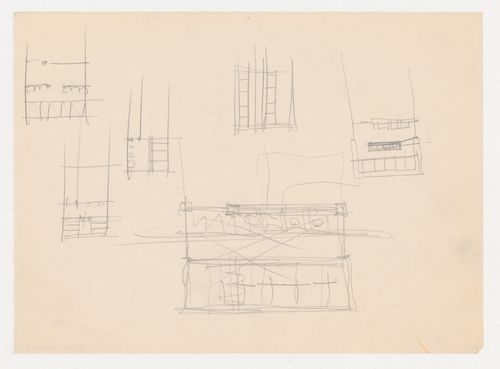 Sketch plans for campus buildings for Illinois Institute of Technology