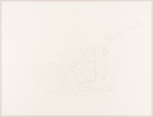 Weavers' Studio : plan showing inhabited spaces, materiality of buildings and rat-trap bond construction technique