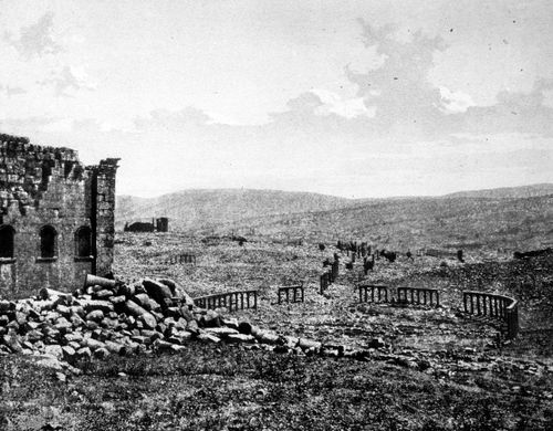 View of an archeological site near the Dead Sea, Israel