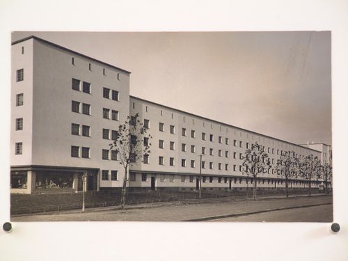Side elevation of workers housing complex, Elberfeld [?], Wuppertal, Germany
