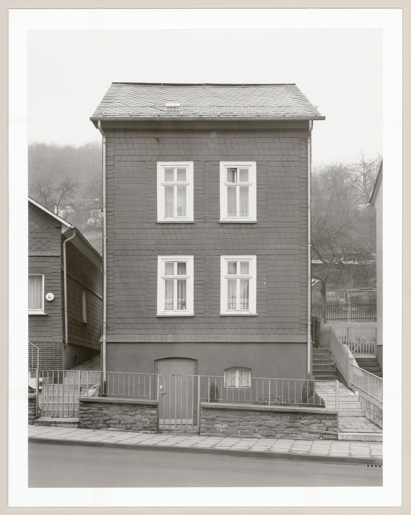 View of the principal façade of the framework house at 30 Friedrich-Wilhelm-Straße, Siegen, Germany