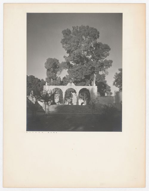 View of the West gate, Convento de Huejotzingo, Huejotzingo, Mexico