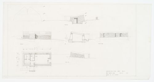 Various elevations, sections and partial plans for Case di Palma, Stintino, Italy
