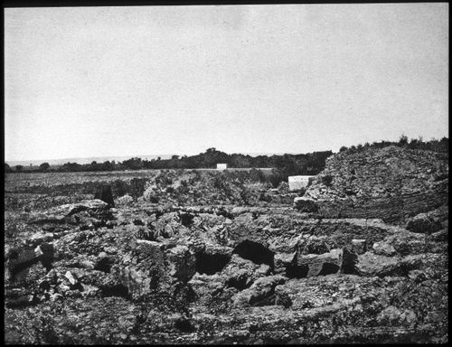 View of an archeological site near the Dead Sea, Israel