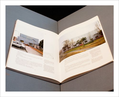 Proofs of Relevance: View of a double-page spread of El Croquis magazine showing the Office building of RENFE, Abalos & Herreros (1989), Madrid, Spain