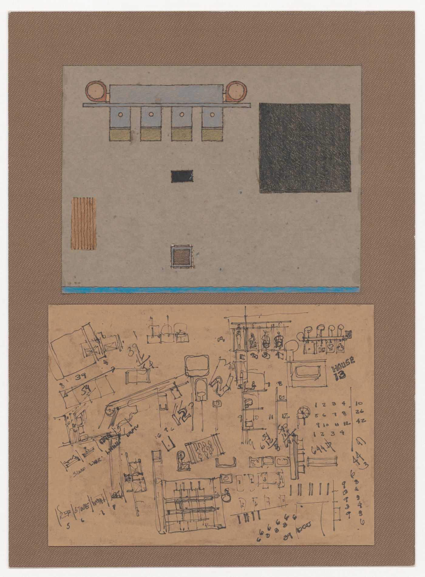 Site plan and sketches for The House for the Inhabitant who Refused to Participate