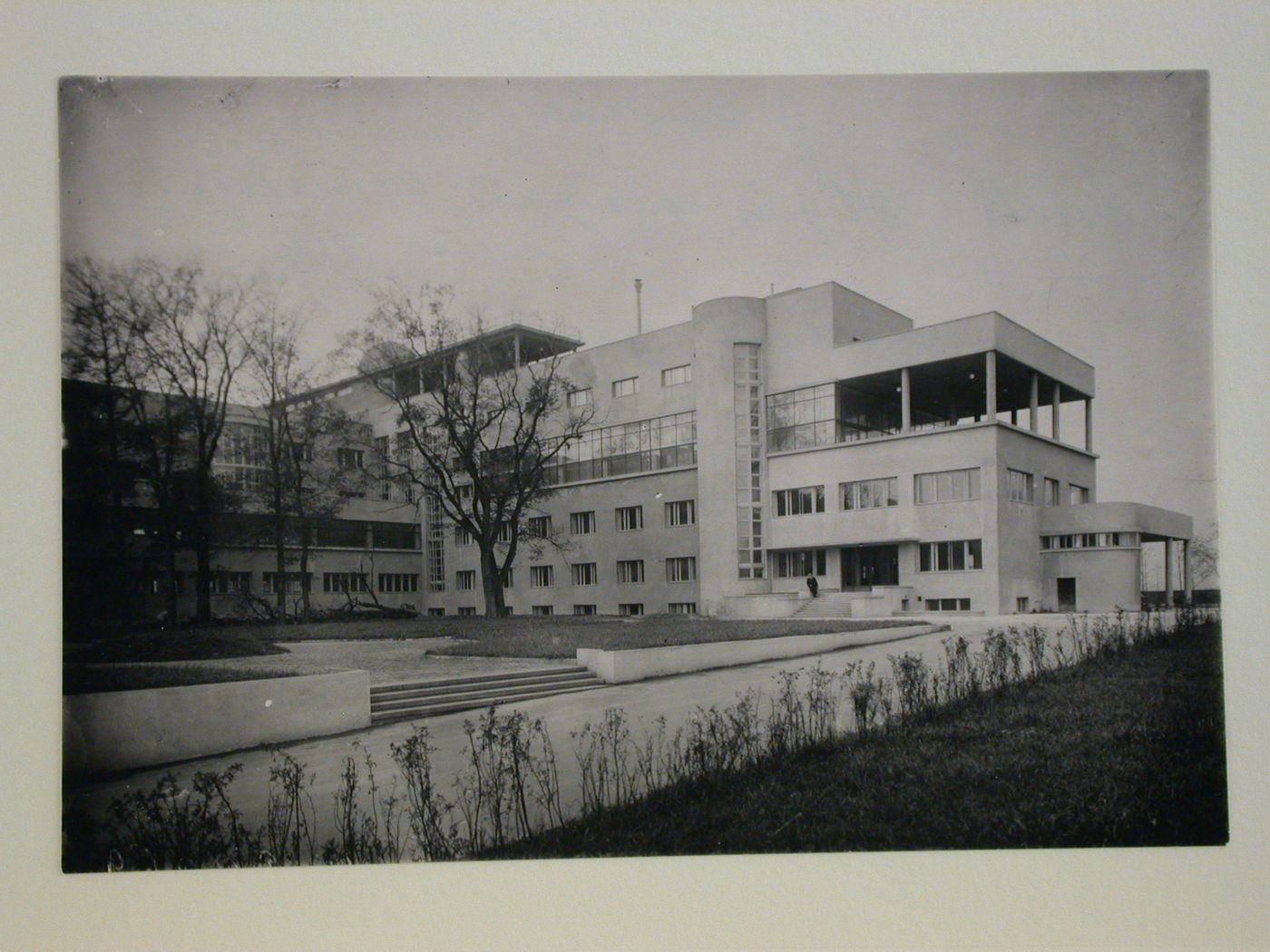 Partial exterior view of the ZIL Palace of Culture (club for the Likhachev Automobile Plant), Moscow