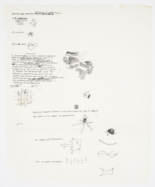 Notes and sketches about urban planning