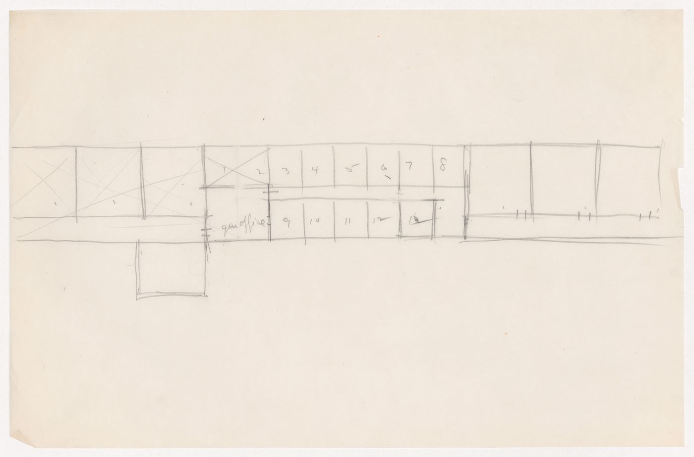 Sketch plan for Illinois Institute of Technology, possibly for civil engineering facilities