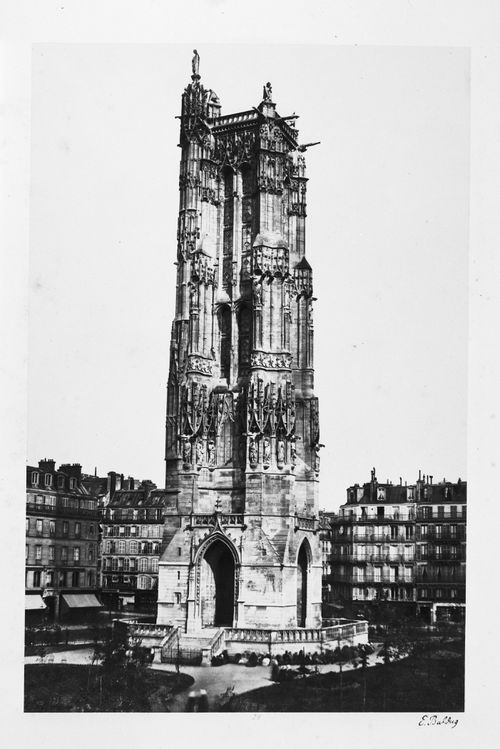 View of the Tour Saint-Jacques, Paris, France