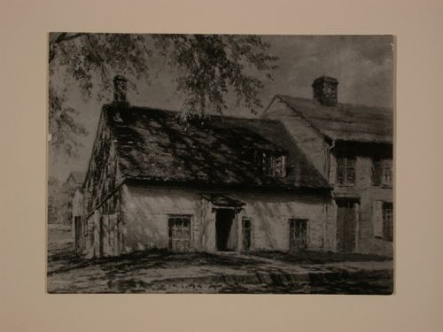 Photograph of a painting of the first Canadian Parliament, Kingston