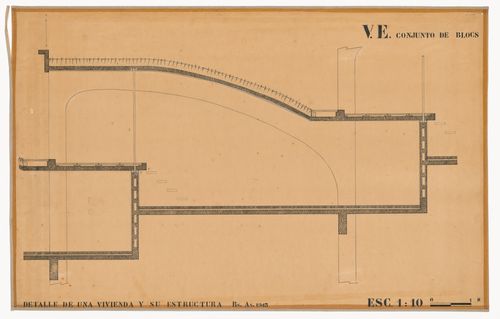 Section for Viviendas en el espacio, Buenos Aires, Argentina