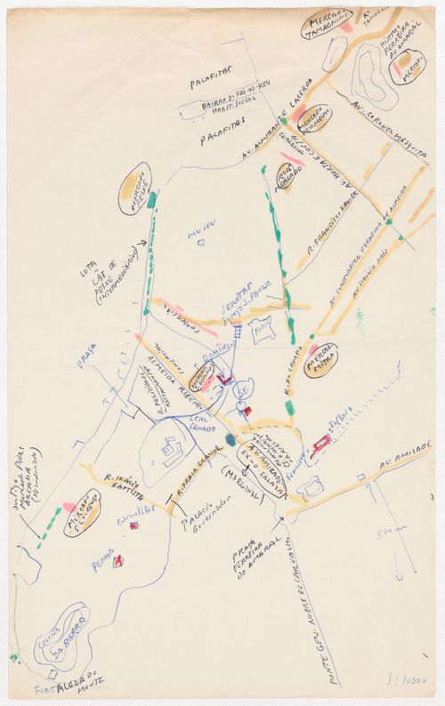 Sketch for Plano de Expansão da Cidade de Macau (Areia P. e Porto E.) [Macau City expansion plan], Macau, China