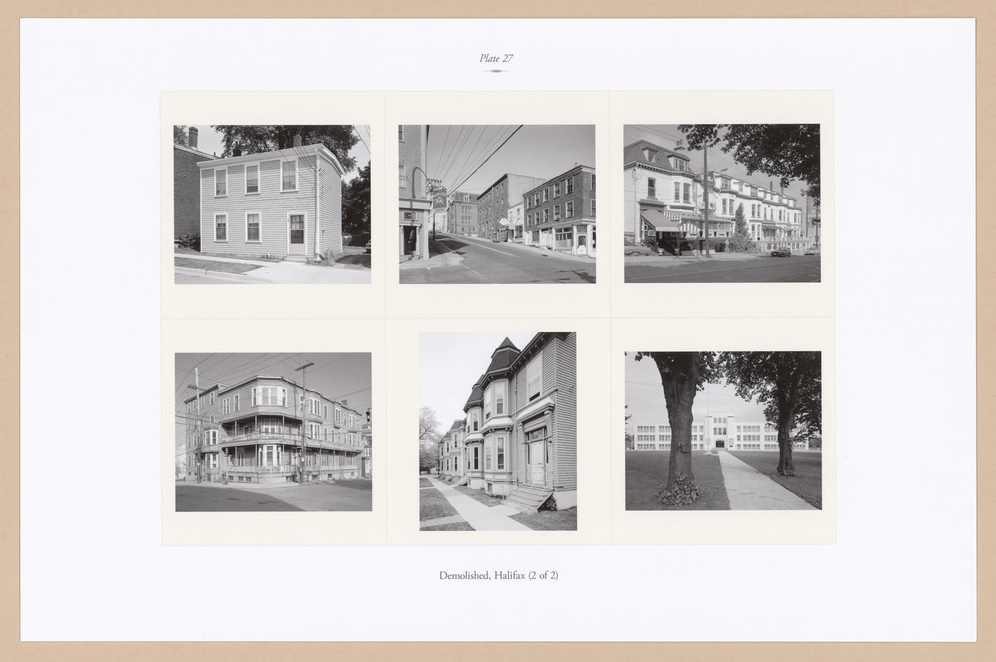 Plate 27: Demolished Buildings, Halifax (2 of 2), from the portfolio, A Nova Scotia Archive