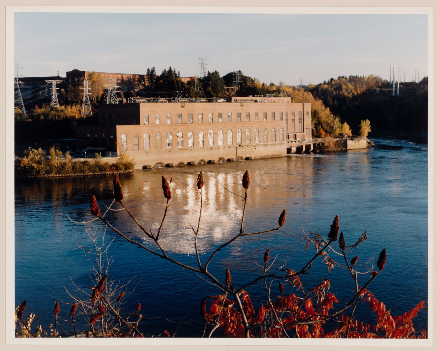 Shawinigan 2 Power Station, looking southeast from Baie-de-Shawinigan, Shawinigan, Québec