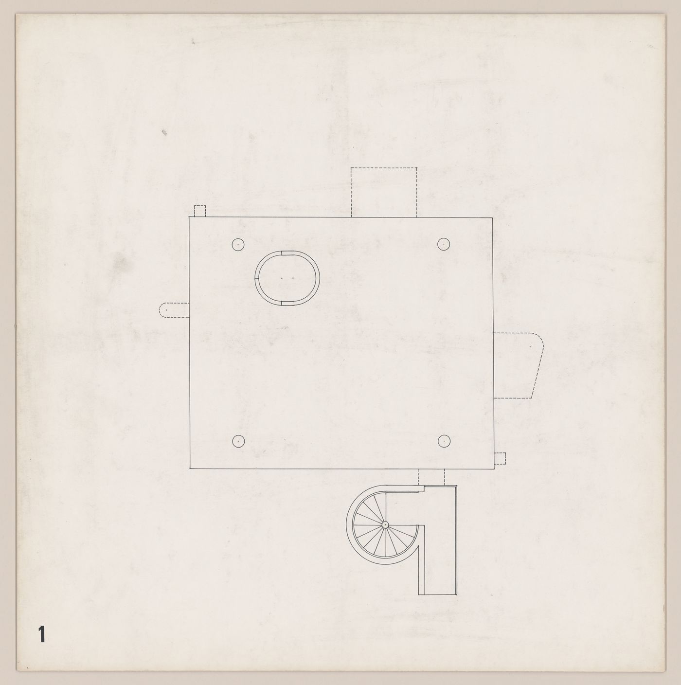 First floor plan for Bernstein House