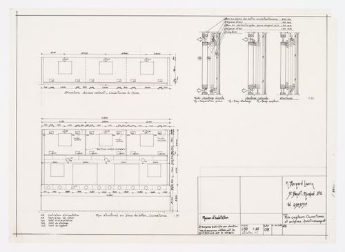 Mur capteur : ouvertures et schéma fonctionnement, Maison Bernard Laurin, Saint-Benoît, Mirabel, Québec, Canada