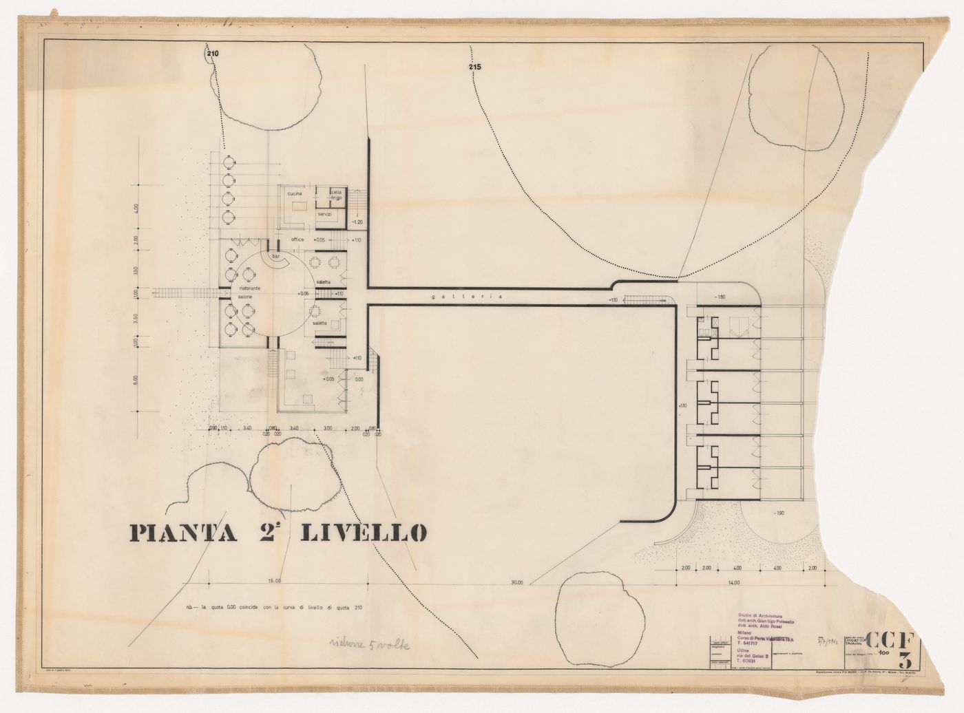 Floor plan for Country Club, Fagagna, Italy