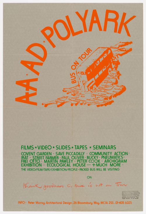 Poster for the AA/AD/Polyark Bus Tour