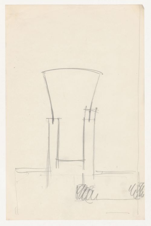 Sketch plan for an auditorium for Illinois Institute of Technology