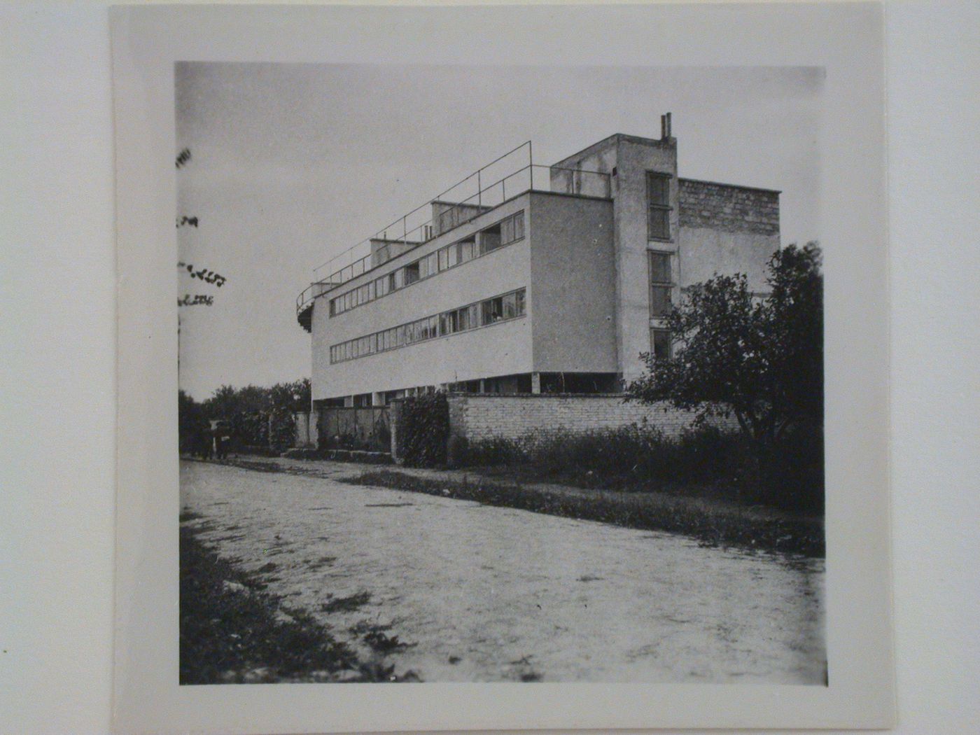 View of an unidentified apartment house