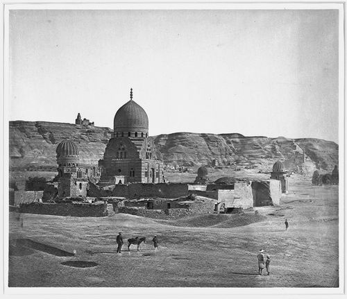 Southern Cemetery of the Mamluks with Maquattam in background, Cairo, Egypt
