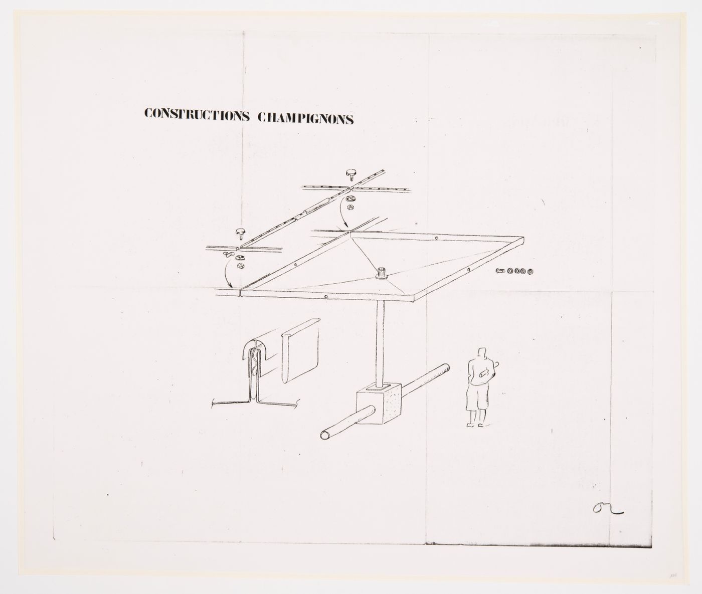 Elevation studies for Mushroom slab constructions