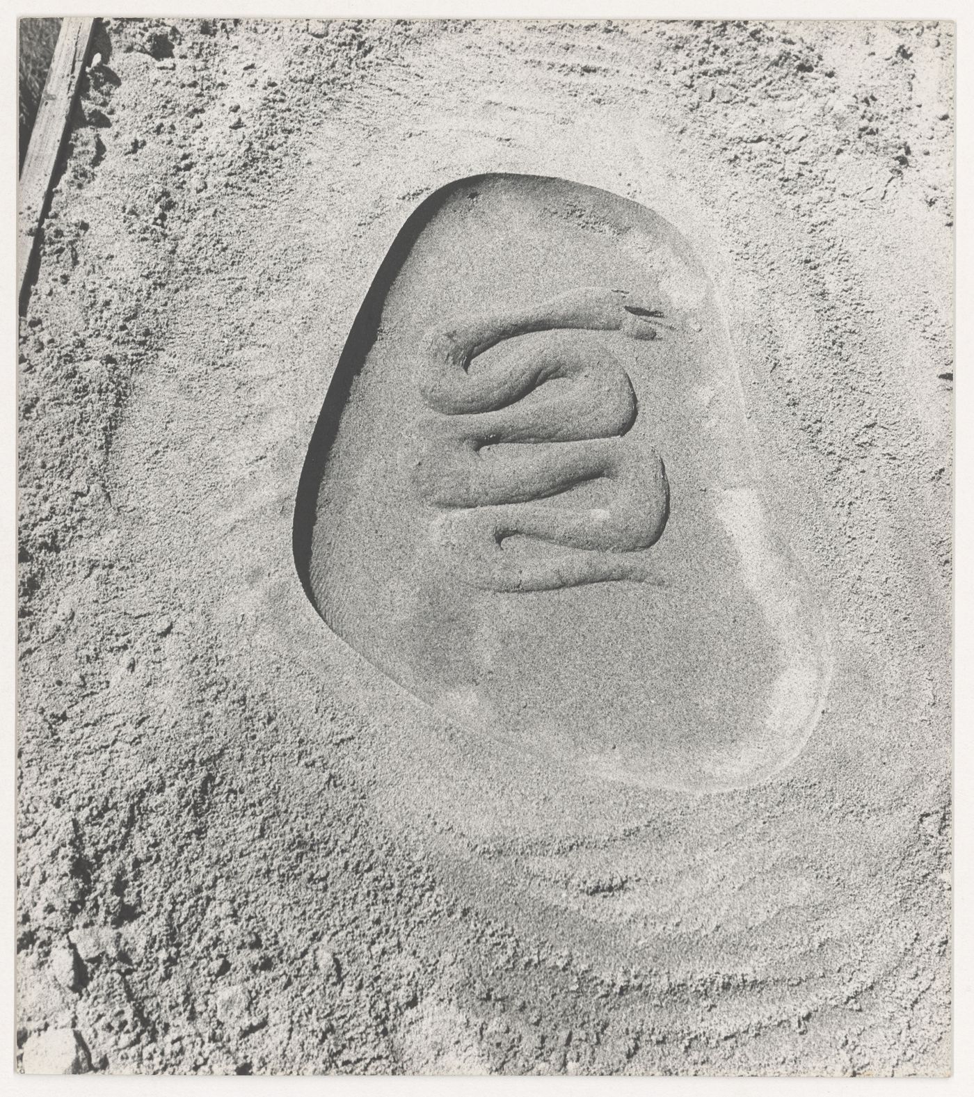 View of a bas-relief of a serpent sign by Le Corbusier, Chandigarh, India