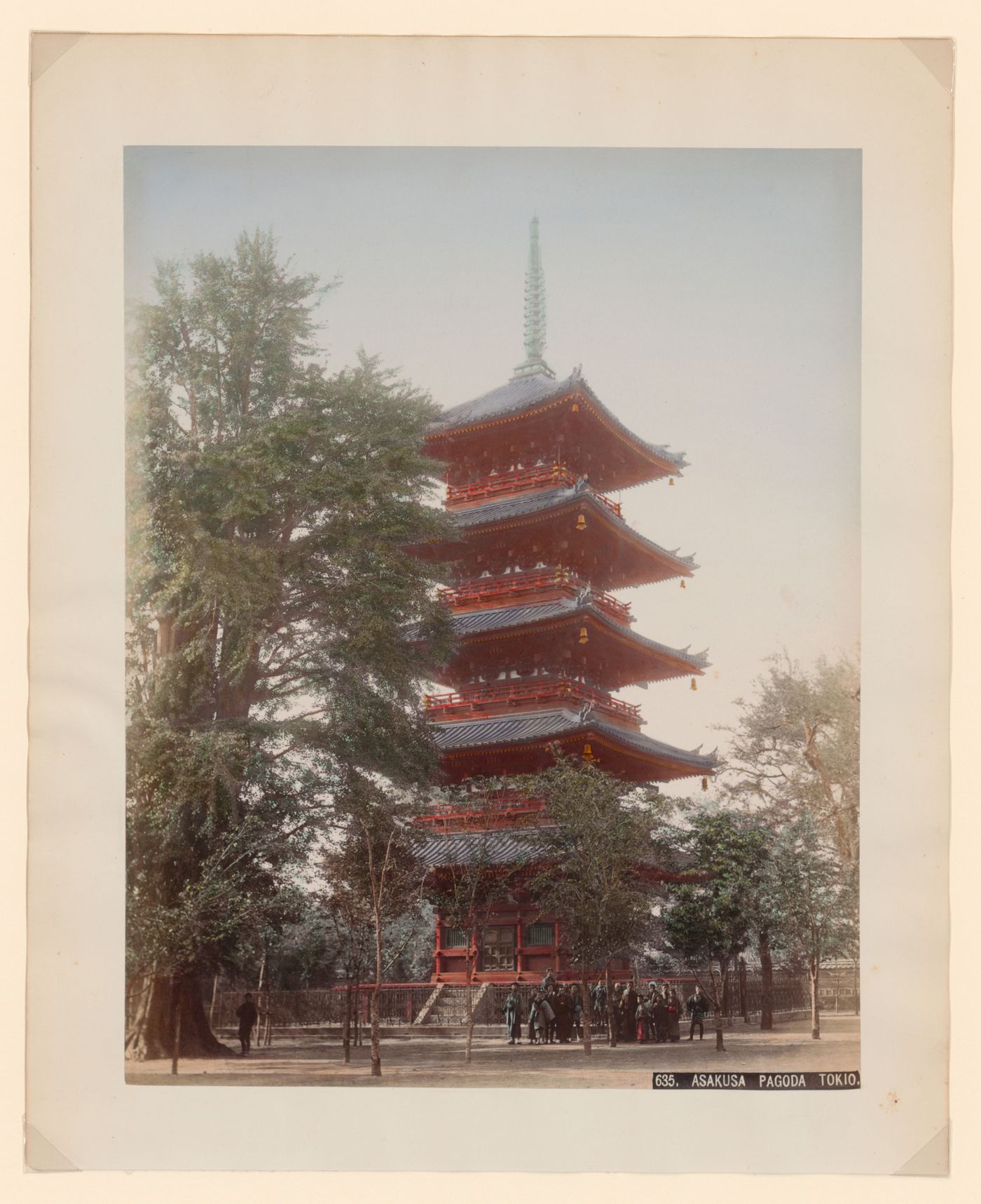 View of the Five-Storied Pagoda, Sensoji Temple complex (also known as Asakusa Kannon Temple), Tokyo, Japan
