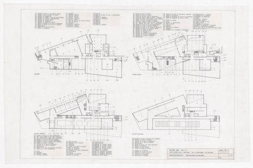 Plans for Centro Galego de Arte Contemporânea, Santiago de Compostela, Spain