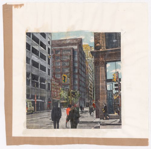 Perspective view at Richmond and Young Streets, Bay Adelaide Park Competition, Toronto