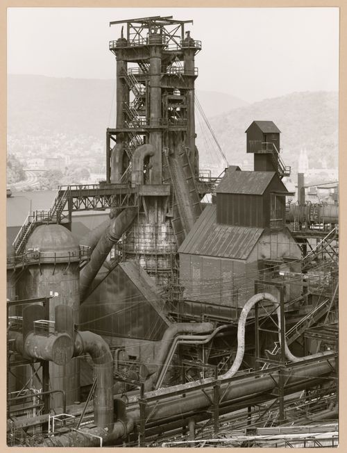 View of a blast furnace of Bethlehem Steel mill, Johnstown, Pennsylvania