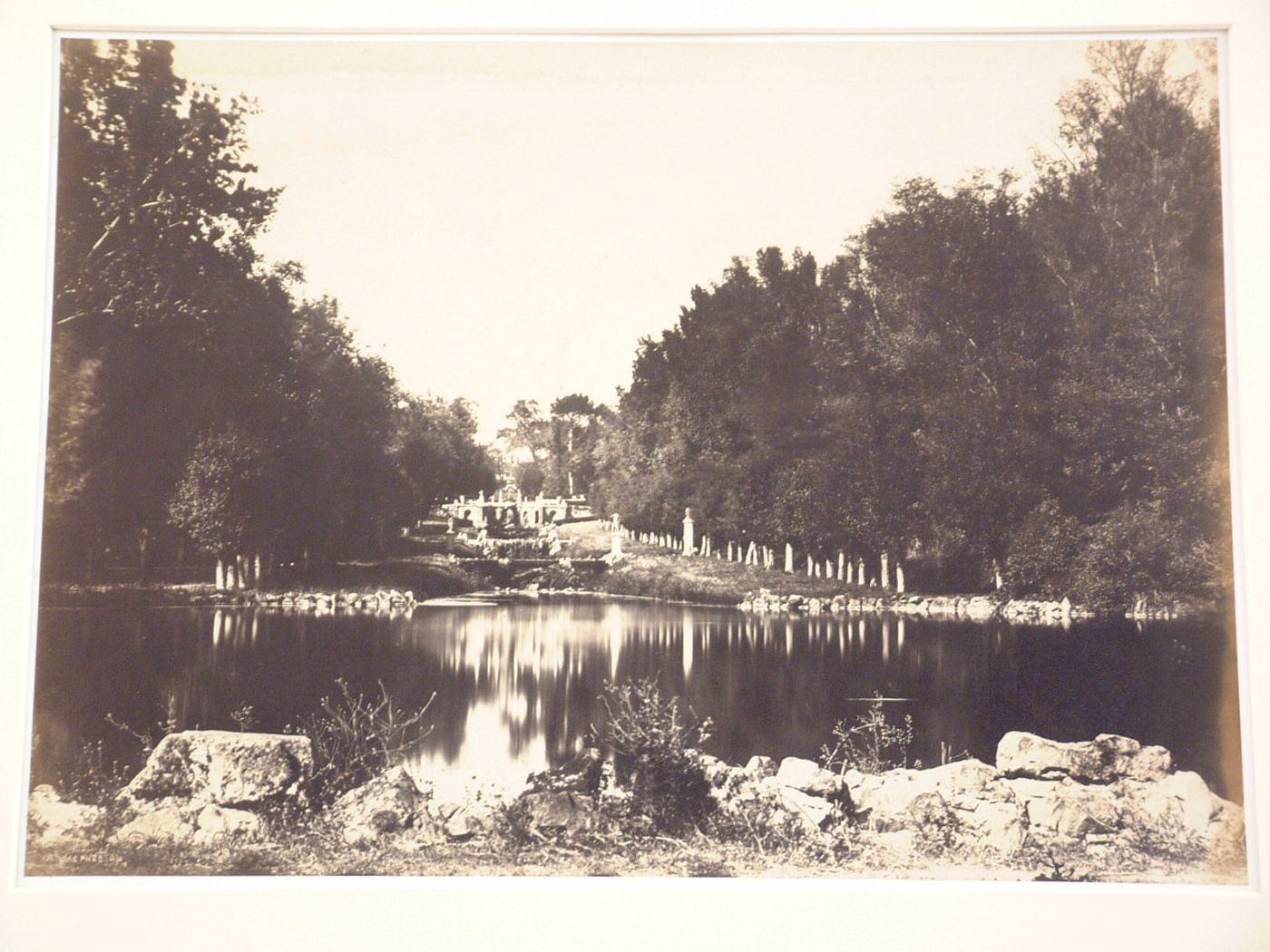 Lake in the Villa Dovia, Rome, Italy