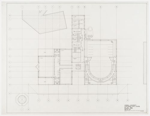Center for Theatre Arts, Cornell University, Ithaca, New York: upper level plan