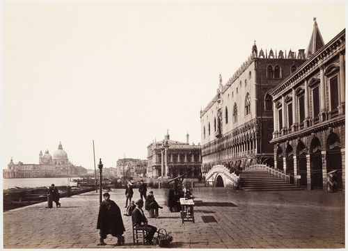 View of Doge's Palace and church of Santa Maria della Salute, Venice, Italy