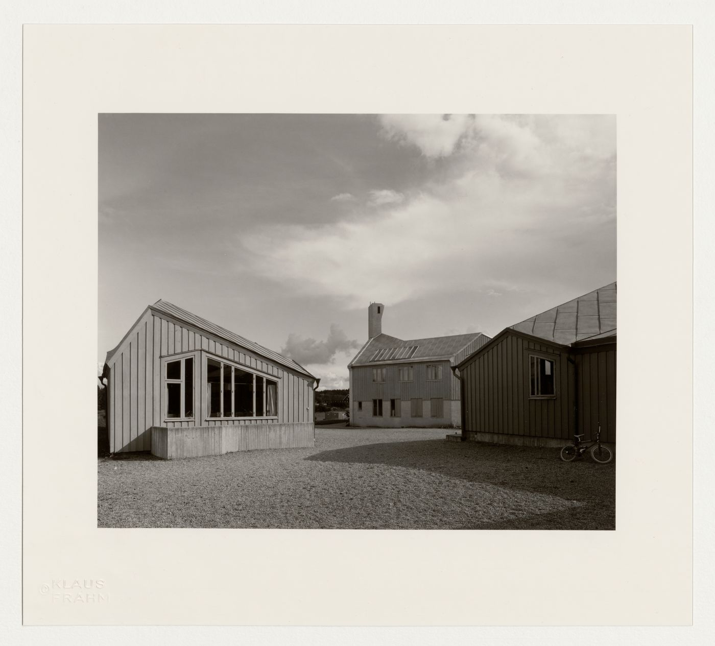 View of several of the Organ School [?] buildings, Rudolf Steiner Teachers College, Järna, Sweden