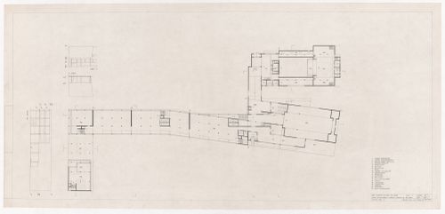 Level two plan for Centro Cultural de Sines, Sines, Portugal
